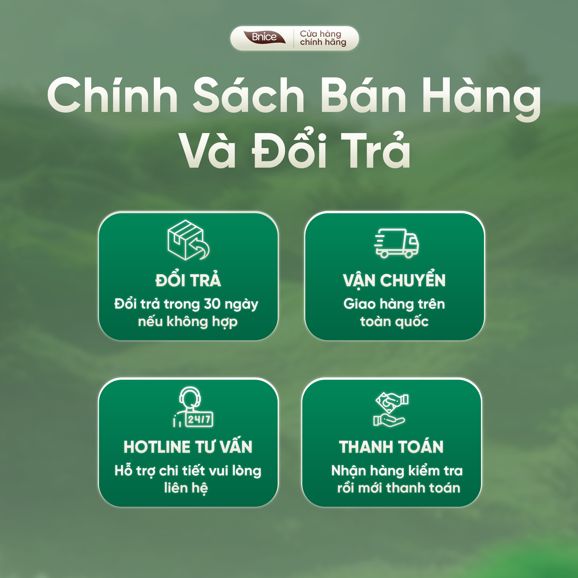 Slider chính sách bán hàng